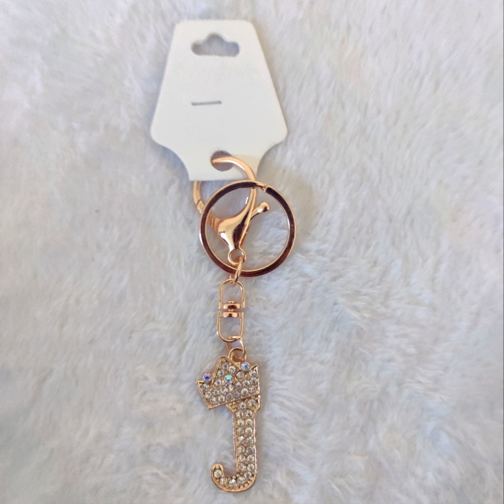 NWT Letter "J" Charm/ keychain